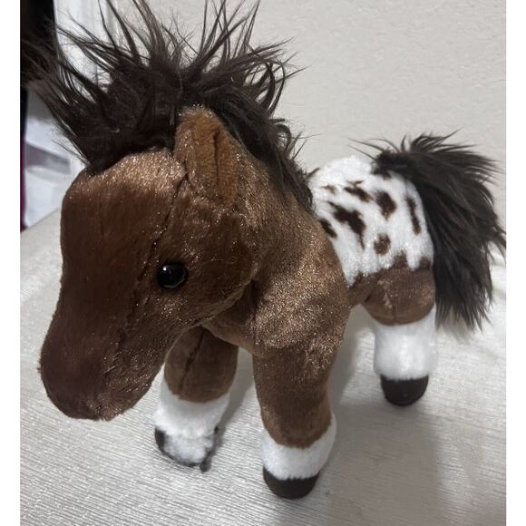 Aurora Spotted Appaloosa Horse & Douglas Brown Lot of 2 Plush stuffed animals - Picture 2 of 13